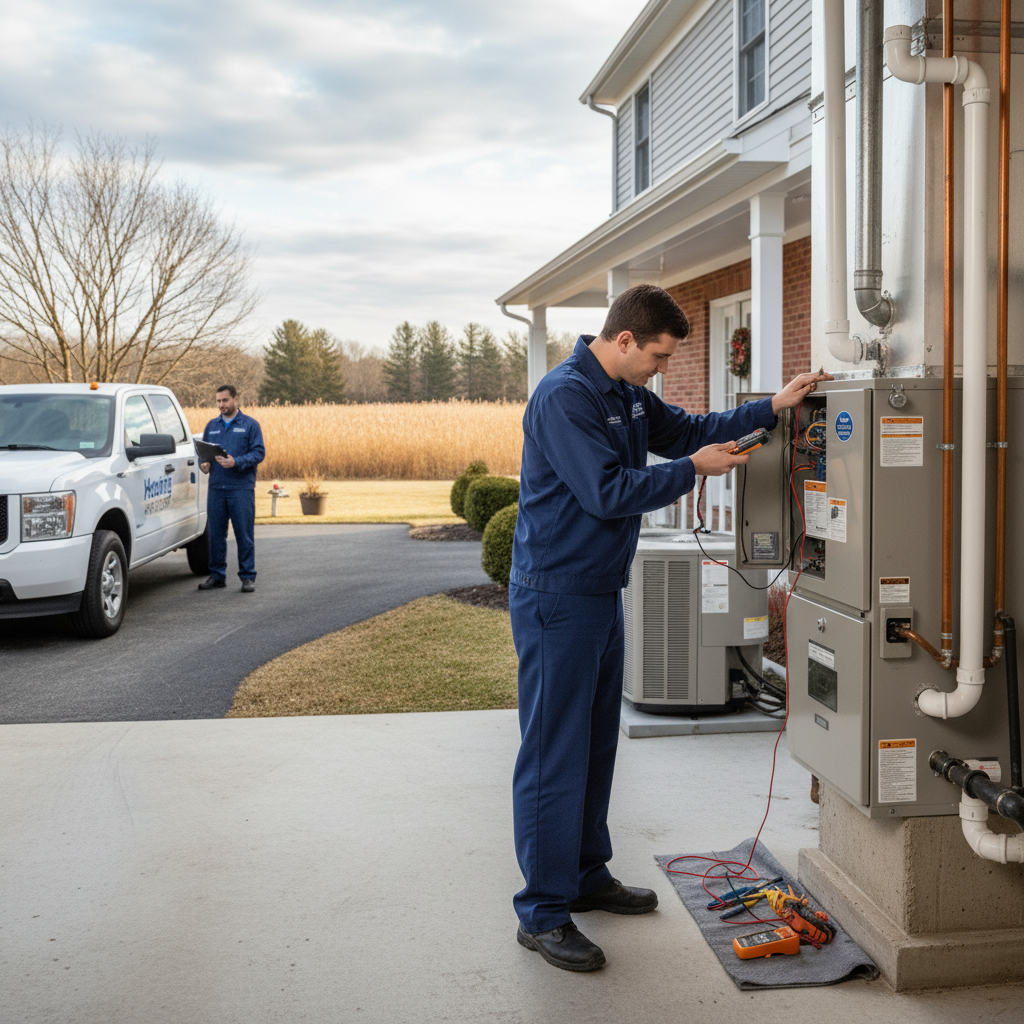 Professional HVAC installation of a new air conditioning unit outside a South Jersey residence, providing comfort in Cumberland, Atlantic, Gloucester, Cape May, and Salem counties.